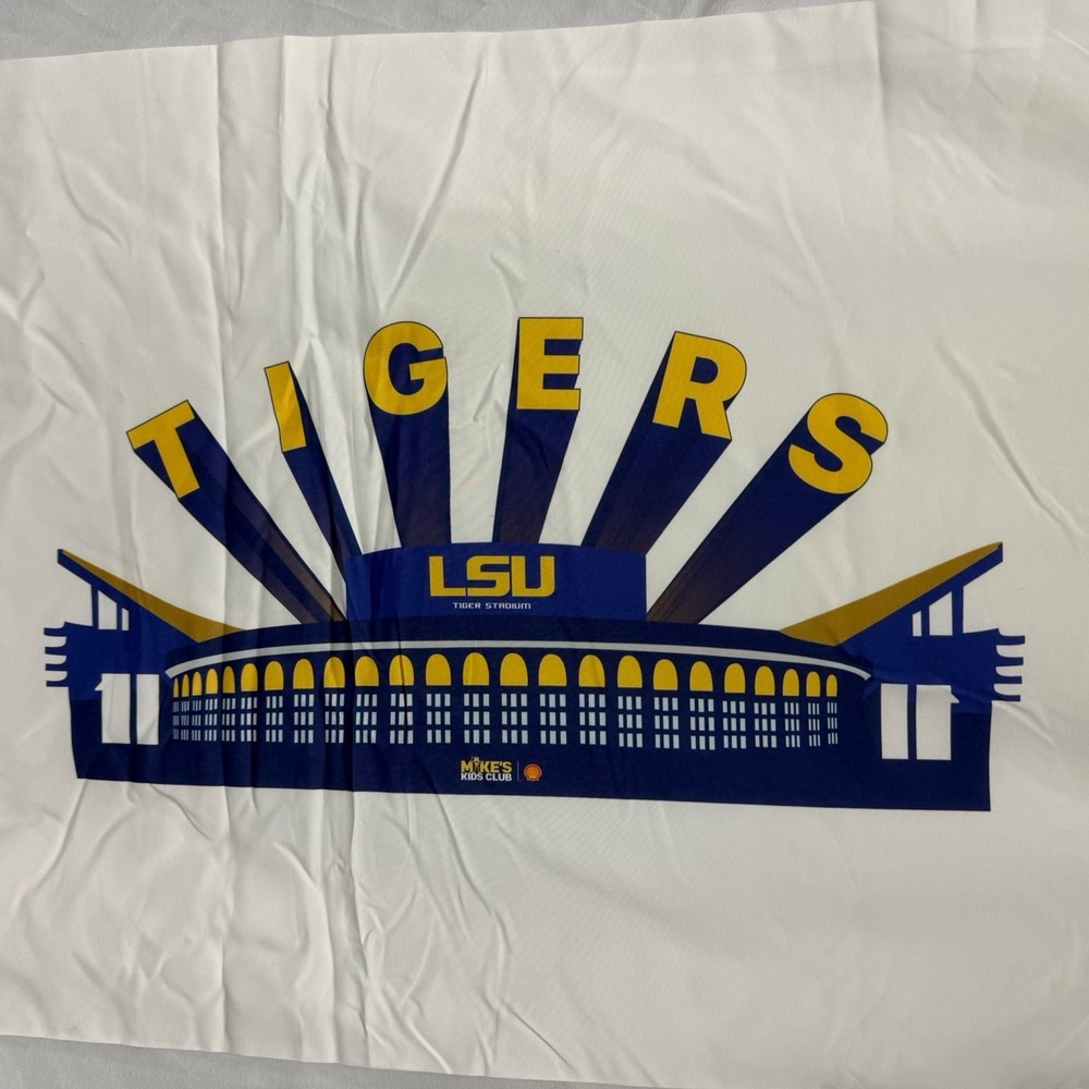 Pillowcase Slipcover LSU Tigers Mikes Kids Club Tiger Stadium Set Of 2 21"x33"